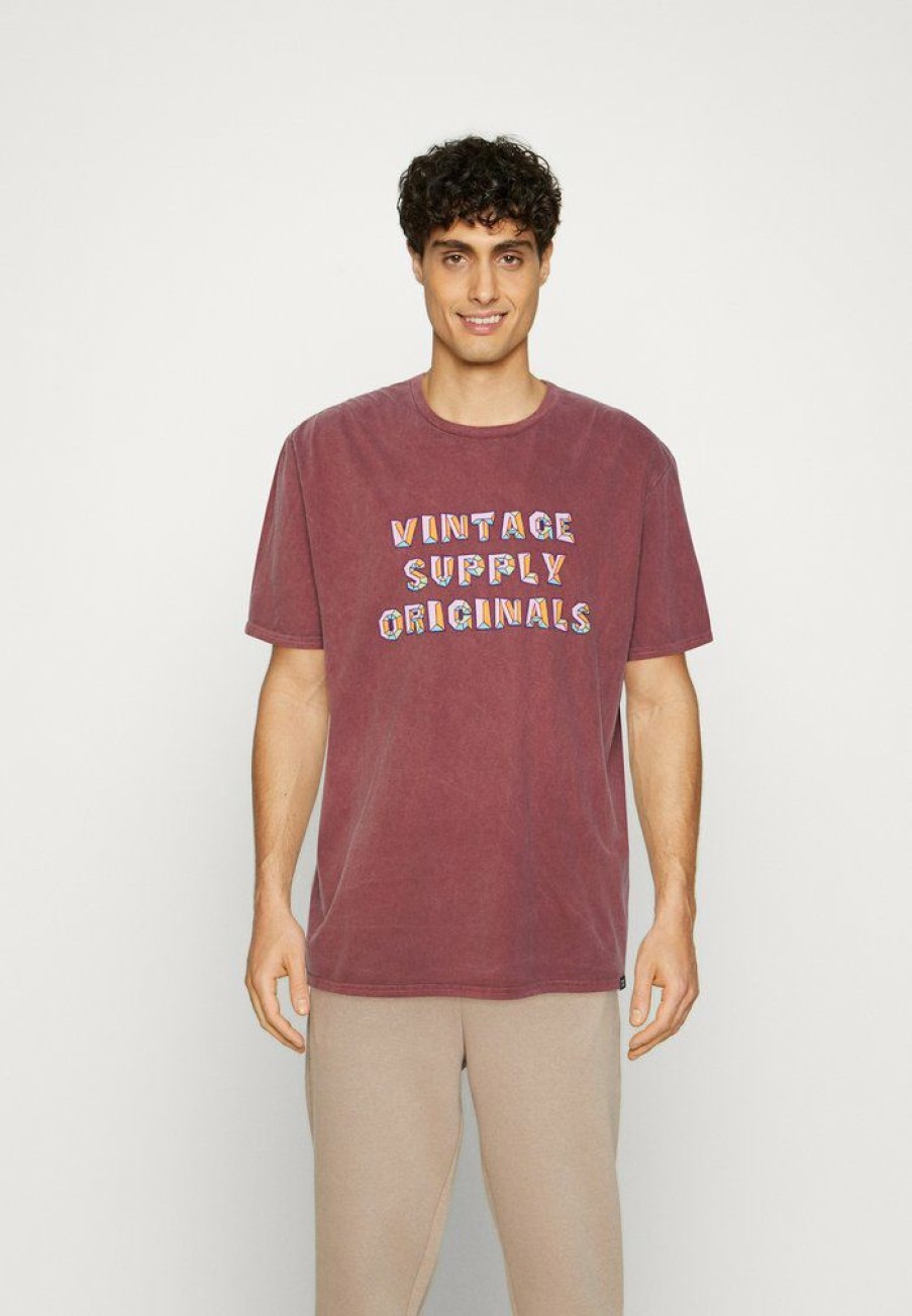 Clothing Vintage Supply | Vintage Supply Originals Graphic Unisex Print T-Shirt Brown