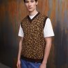 Clothing Vintage Supply | Vintage Supply Knitted Vest Jumper Brown