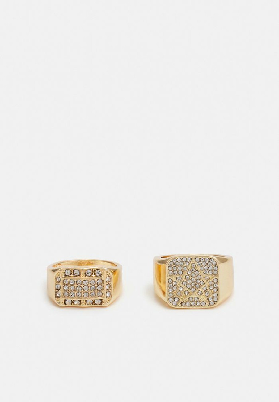 Accessoires Vintage Supply | Vintage Supply 2 Pack Ring Gold-Coloured