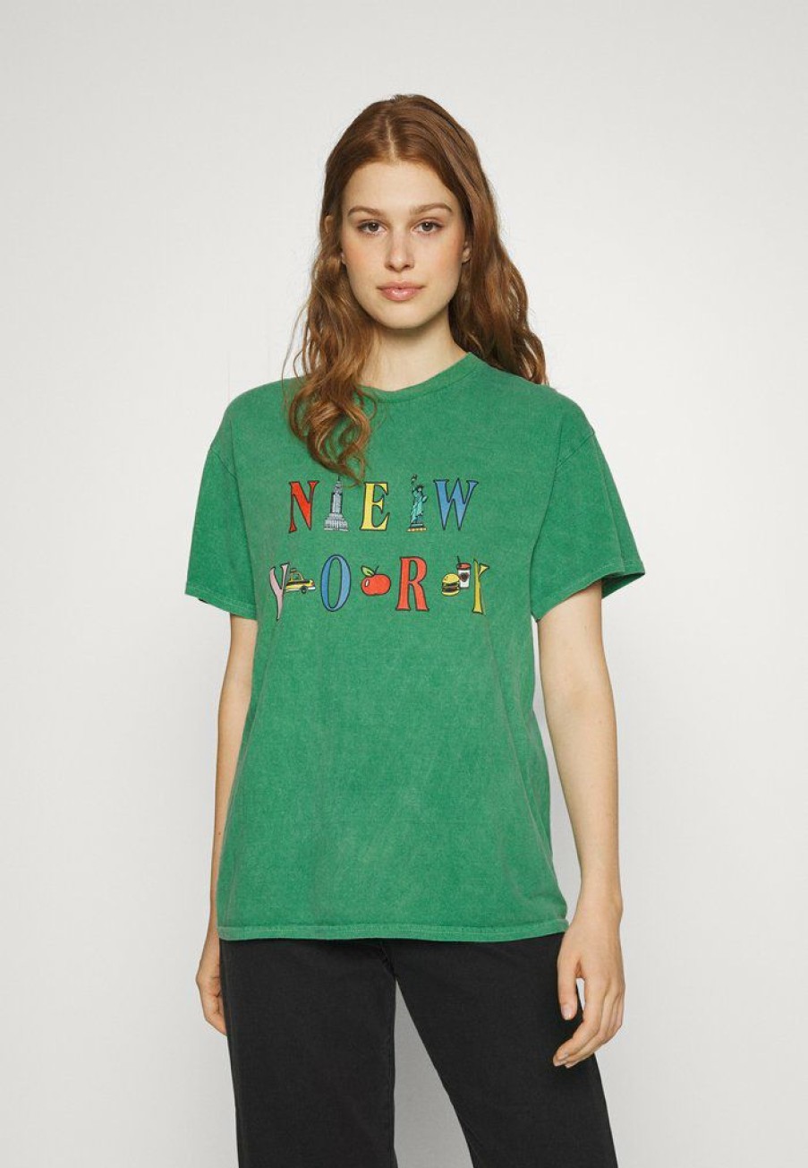 Clothing Vintage Supply | Vintage Supply New York Graphic Print T-Shirt Green