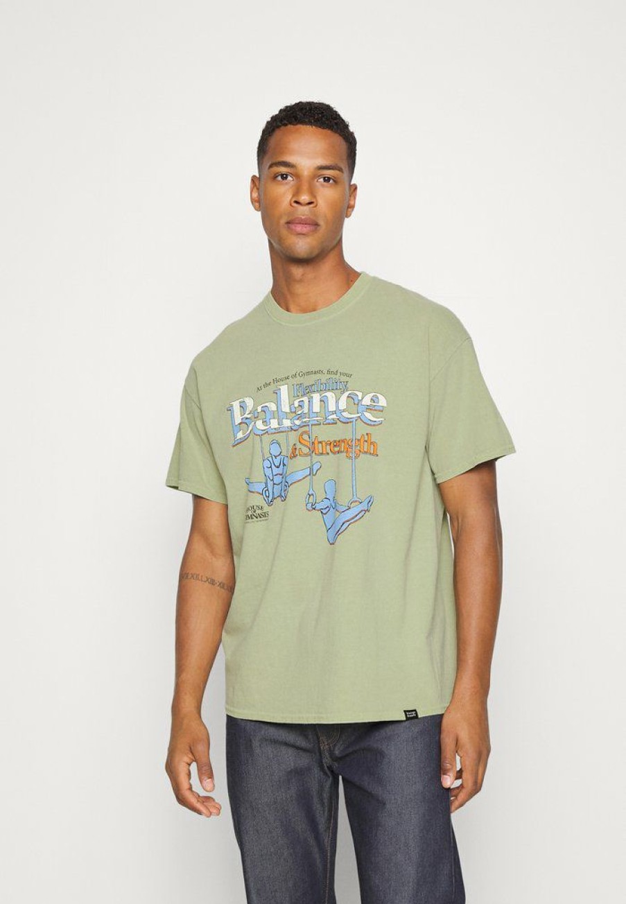 Clothing Vintage Supply | Vintage Supply Balance Tee Print T-Shirt Washed Olive