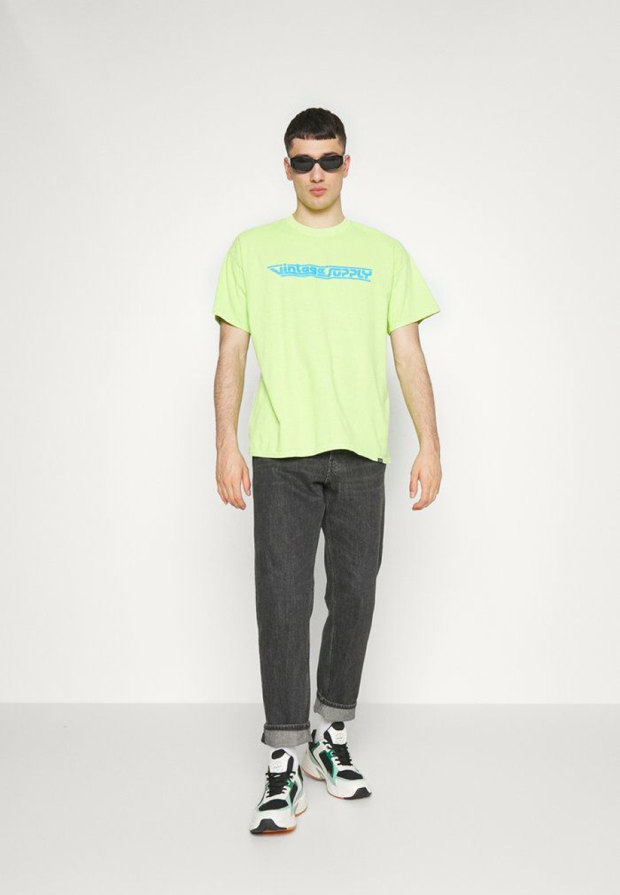 Clothing Vintage Supply | Vintage Supply Front Logo Tee Print T-Shirt Green