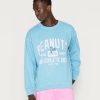 Clothing Vintage Supply | Vintage Supply Peanuts Athletic Graphic Unisex Sweatshirt Teal