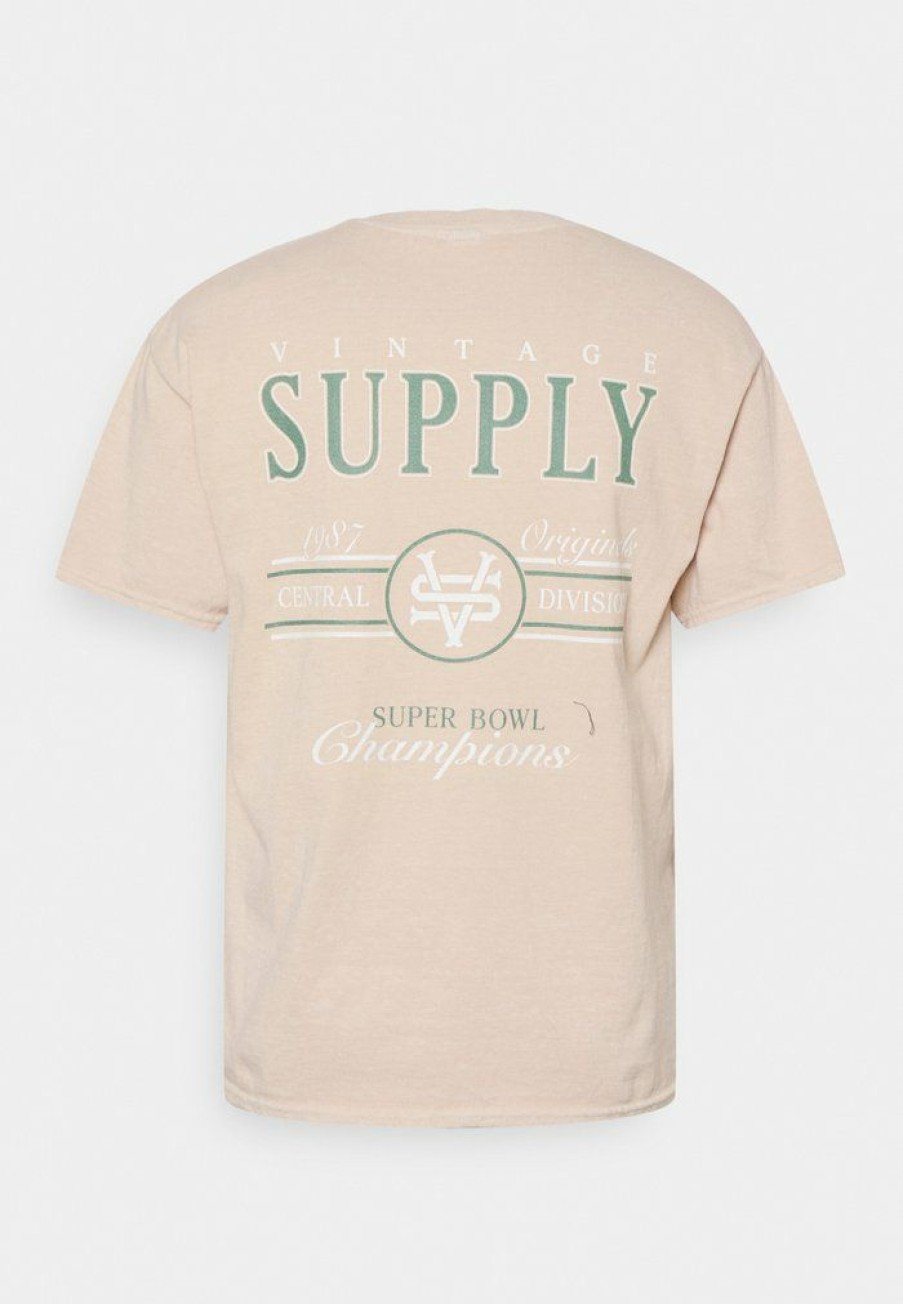 Clothing Vintage Supply | Overdyed With Vintage Supply Champions Graph Print T-Shirt Honey Peach