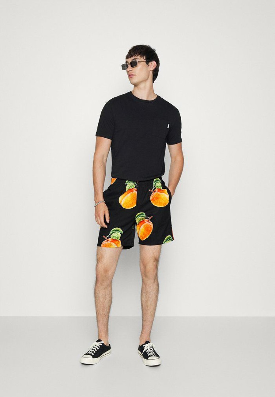 Clothing Vintage Supply | Vintage Supply Elasticated Waist Shorts Shorts Black