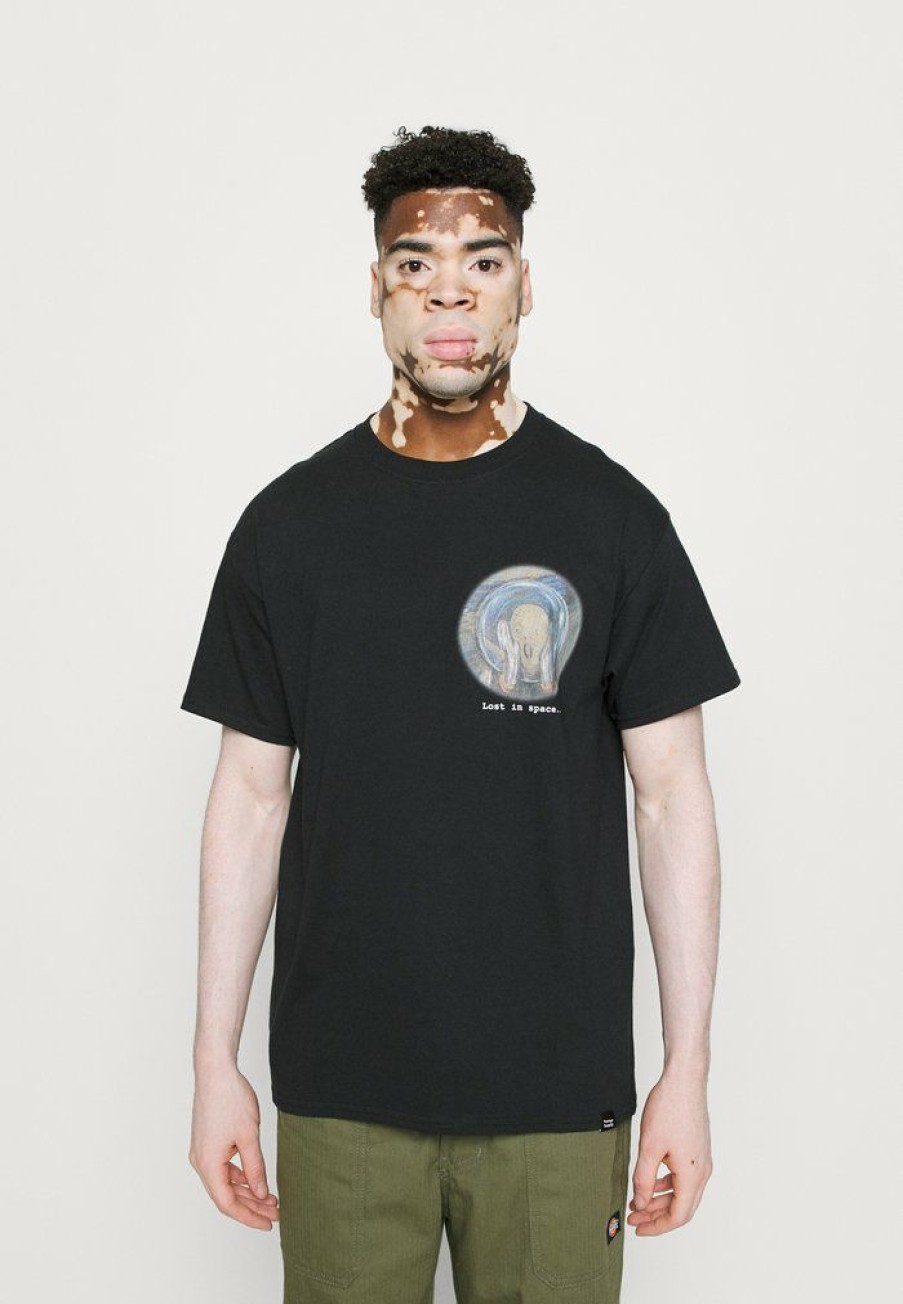 Clothing Vintage Supply | Vintage Supply Munch Lost In Space Tee Print T-Shirt Black