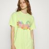 Clothing Vintage Supply | Vintage Supply Oversized With Juicy Graphic Print T-Shirt Green