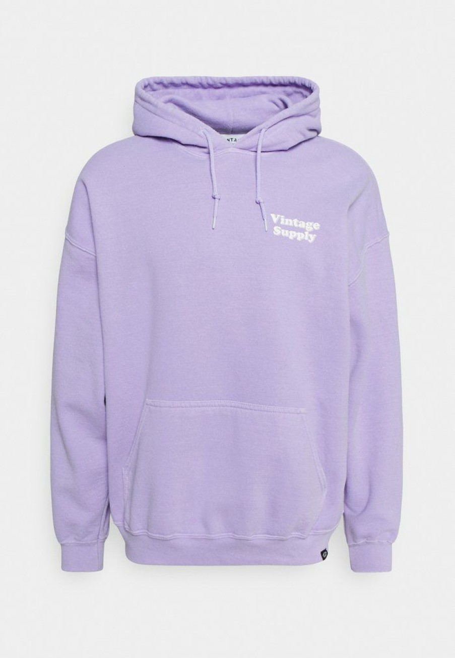 Clothing Vintage Supply | Vintage Supply Overdye Flow Hoodie Sweatshirt Orchid