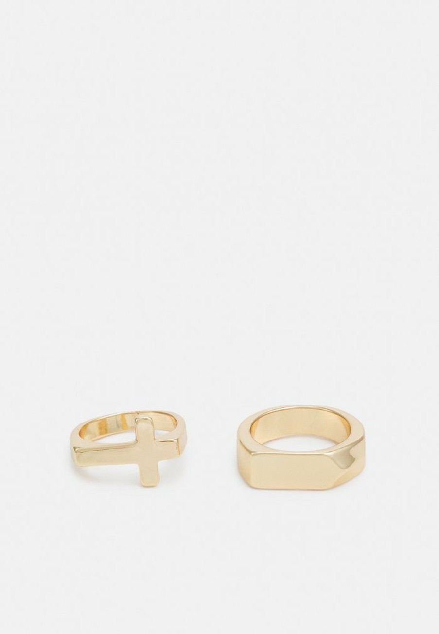 Accessoires Vintage Supply | Vintage Supply 2 Pack Ring Gold-Coloured