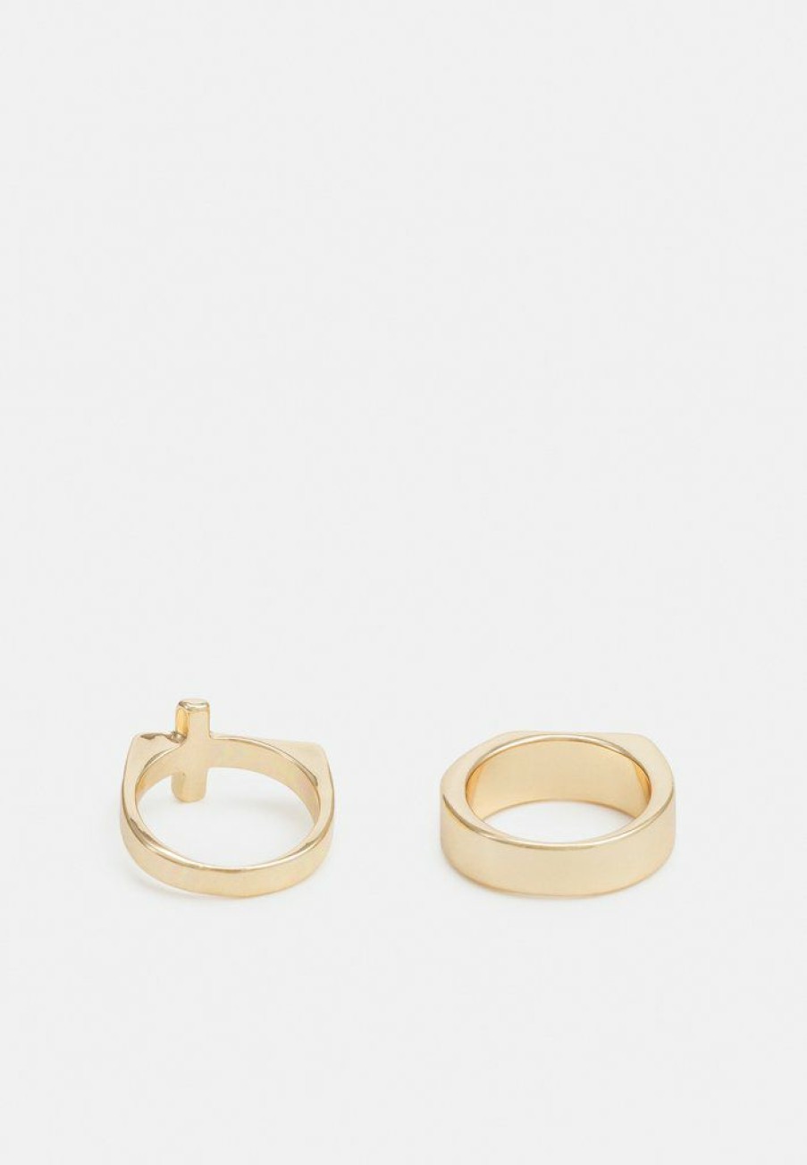 Accessoires Vintage Supply | Vintage Supply 2 Pack Ring Gold-Coloured