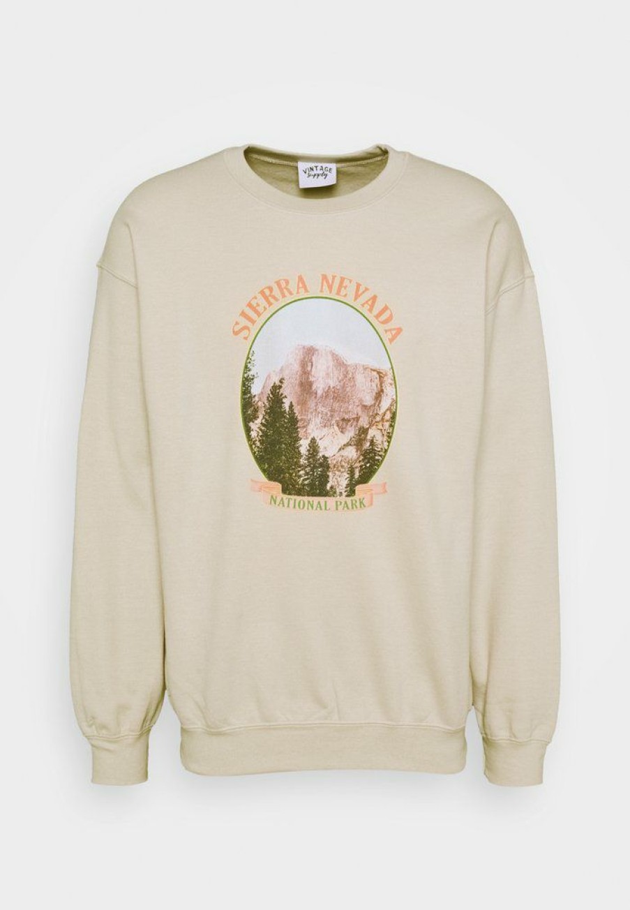 Clothing Vintage Supply | Vintage Supply With Vintage Tourist Graphic Unisex Sweatshirt Sand