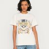 Clothing Vintage Supply | Vintage Supply Overdyed Biscotti Regular Fit With Vintage Guns N Roses Print T-Shirt Biscotti