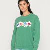 Clothing Vintage Supply | Vintage Supply Overdyed With Dreamer Patch Sweatshirt Green