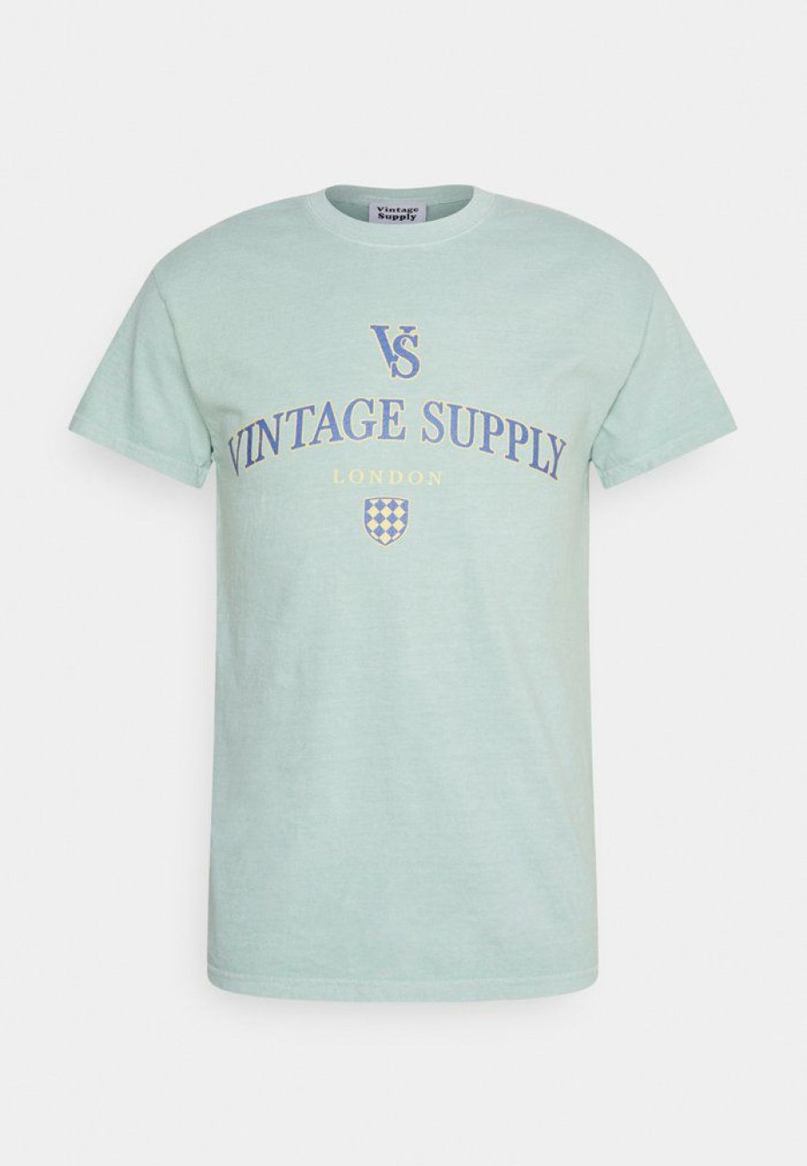 Clothing Vintage Supply | Vintage Supply Overdyed Sea Foam Vintage Print T-Shirt Od Sea Foam