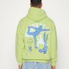 Clothing Vintage Supply | Vintage Supply Body Works Front Back Hoodie Sweatshirt Lime