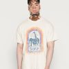 Clothing Vintage Supply | Vintage Supply Safari Front Print Hoodie Tee Print T-Shirt Sand