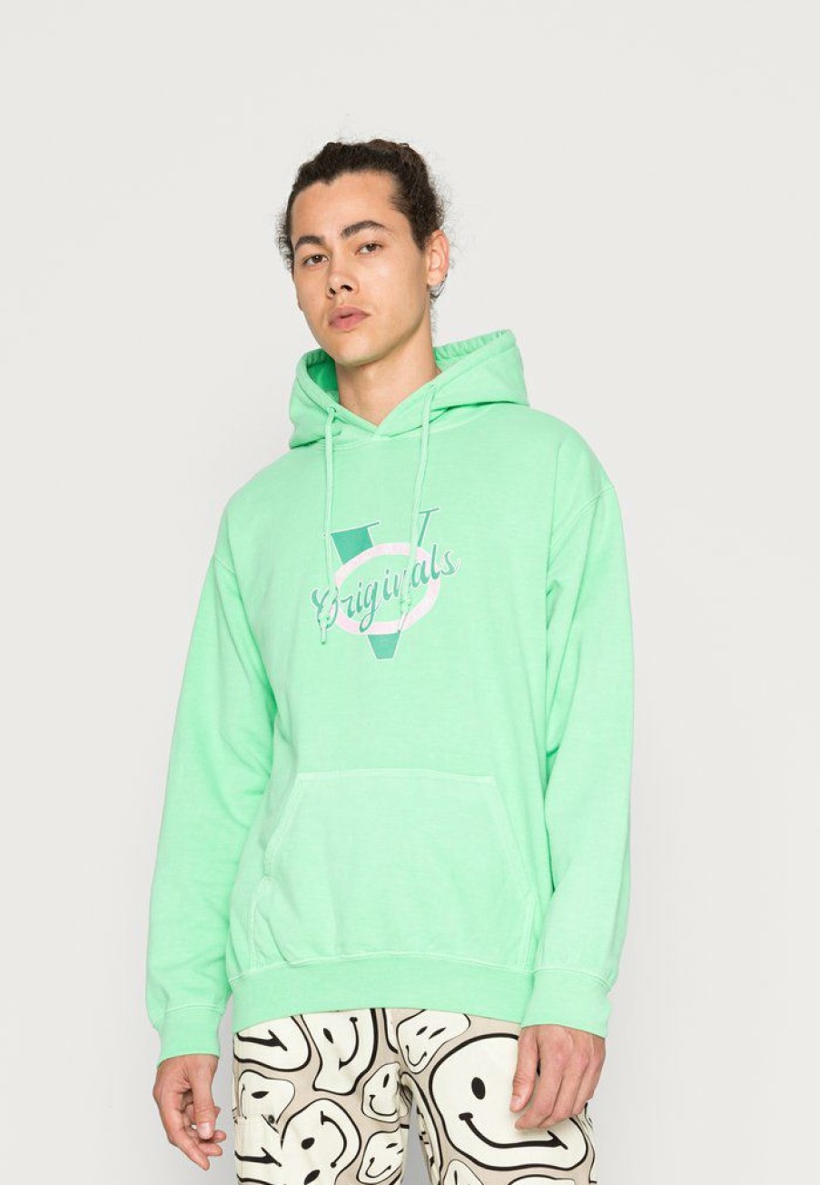 Clothing Vintage Supply | Vintage Supply Hoodie With Originals Print Hoodie Overdye Lime