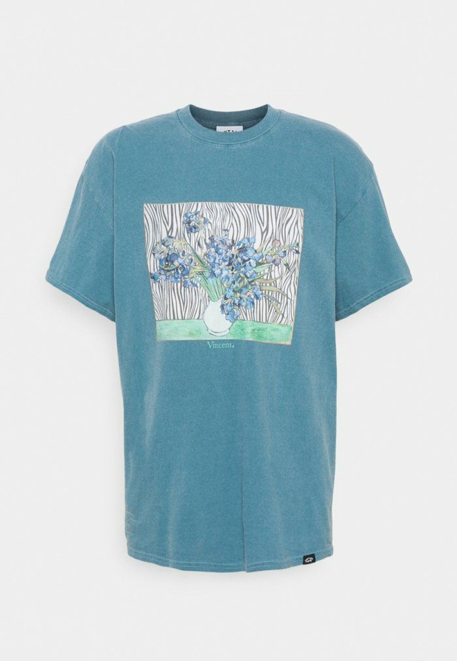 Clothing Vintage Supply | Vintage Supply Vincent Front Print Tee Unisex Print T-Shirt Dark Aqua