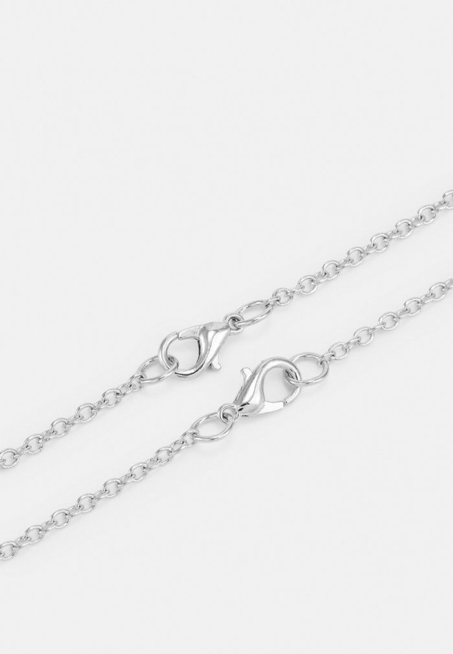 Accessoires Vintage Supply | Vintage Supply Necklace Unisex 2 Pack Necklace Silver-Coloured