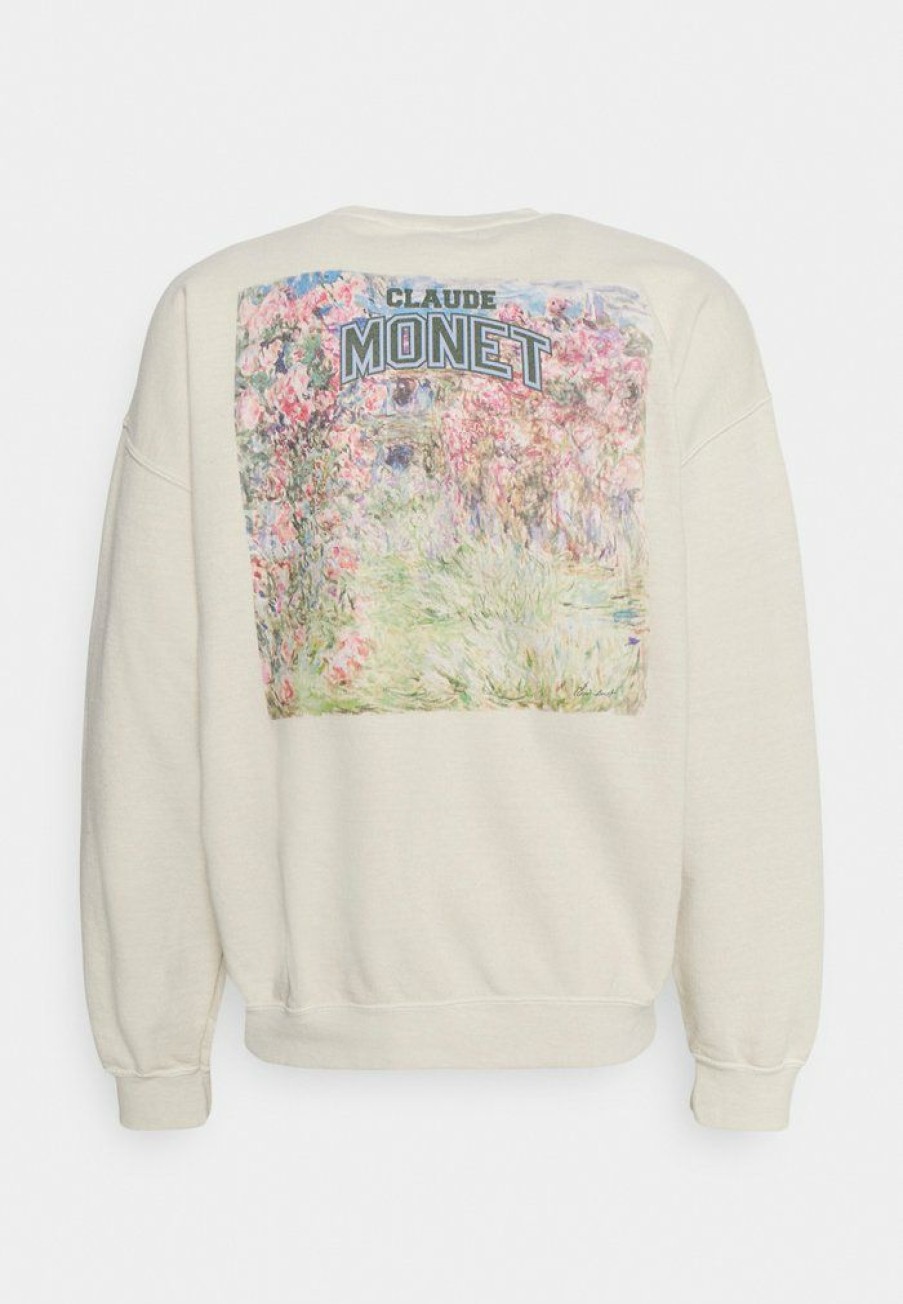 Clothing Vintage Supply | Vintage Supply Monet Varsity Arts Print Sweatshirt Washed Sand