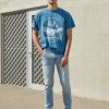 Clothing Vintage Supply | Vintage Supply Coheed And Cambria Front Tee Print T-Shirt Blue