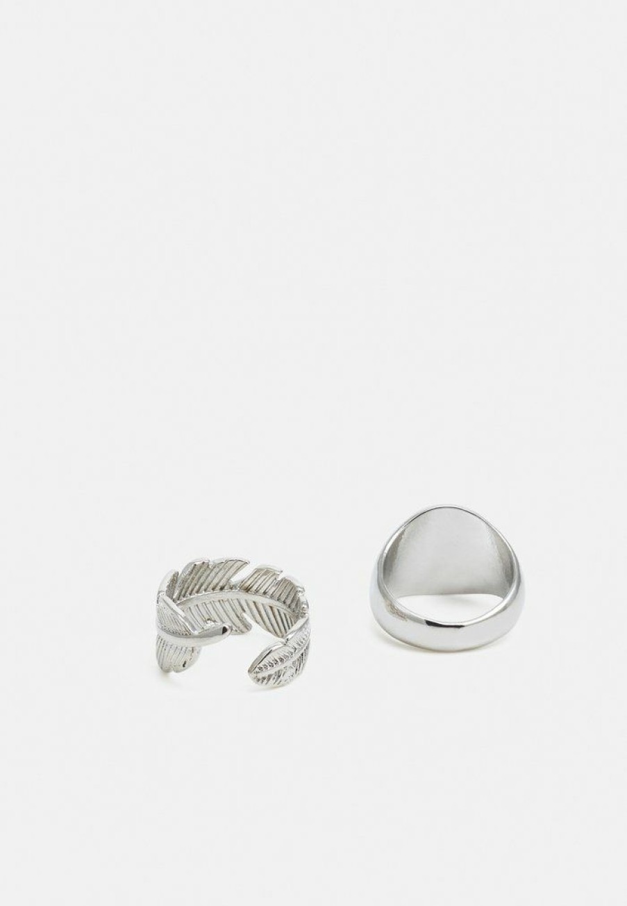 Accessoires Vintage Supply | Vintage Supply 2 Pack Ring Silver-Coloured