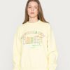 Clothing Vintage Supply | Vintage Supply Overdyed With Copenhagen Graphic Sweatshirt Yellow