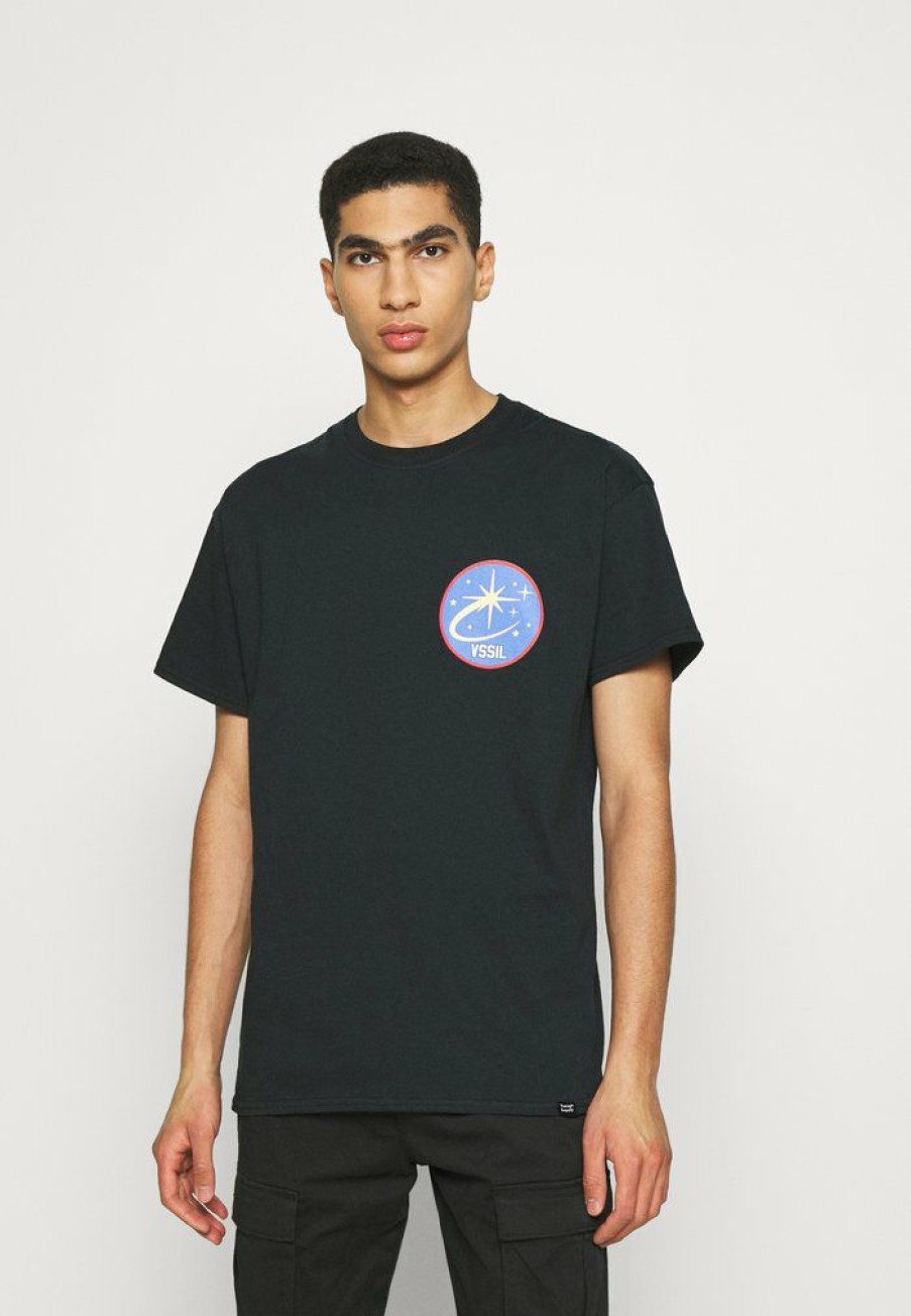 Clothing Vintage Supply | Vintage Supply World Front & Back Graphic Tee Print T-Shirt Black