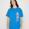 Clothing Vintage Supply | Vintage Supply Space Chest Patches Tee Print T-Shirt Royal Blue