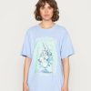 Clothing Vintage Supply | Vintage Supply Trippy Vase Art Print Print T-Shirt Overdyed Blue