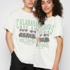 Clothing Vintage Supply | Vintage Supply Callabasas Volleyball Graphic Unisex Print T-Shirt Overdyed Off White