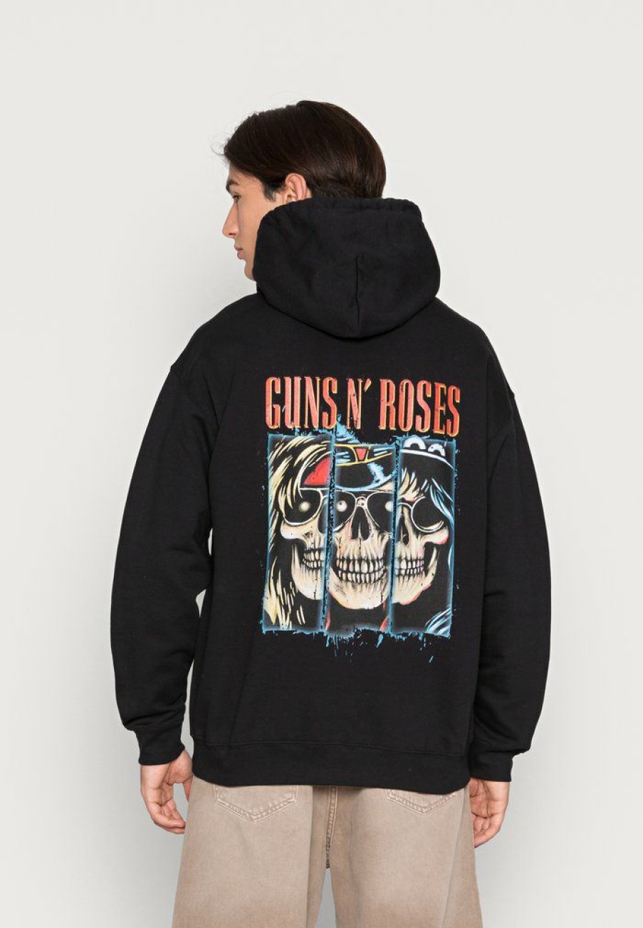 Clothing Vintage Supply | Vintage Supply Guns N Roses Skeleton Hoodi Sweatshirt Black