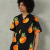 Clothing Vintage Supply | Vintage Supply Peach Revere Shirt Shirt Black