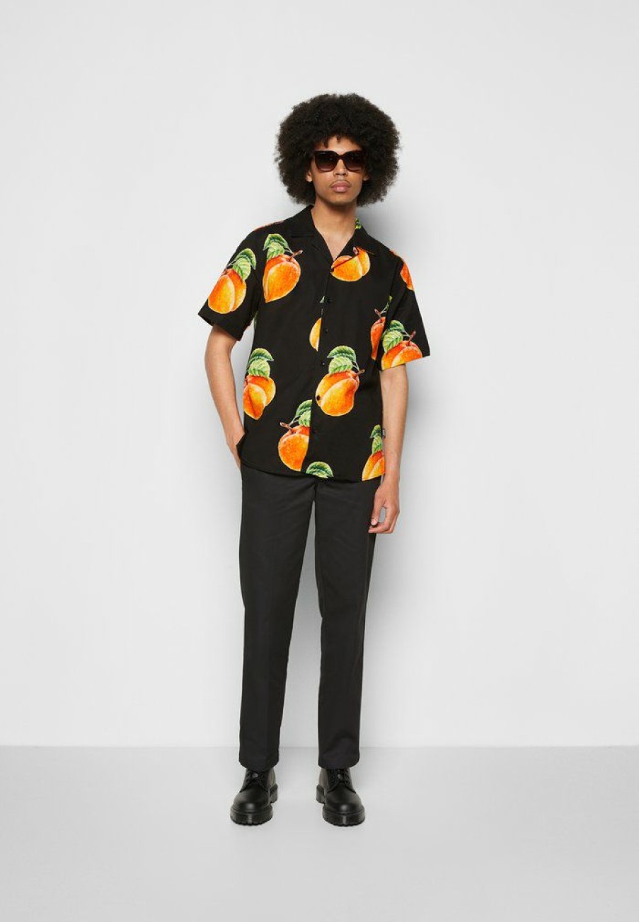 Clothing Vintage Supply | Vintage Supply Peach Revere Shirt Shirt Black