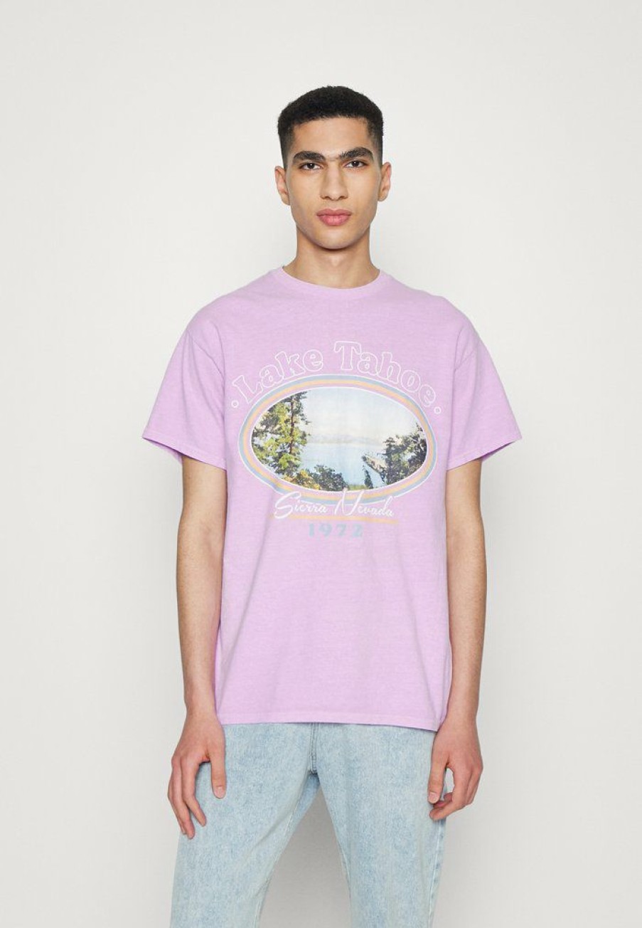 Clothing Vintage Supply | Vintage Supply Lake Tahoe Front Tee Print T-Shirt Overdye Lilac