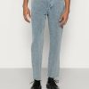 Clothing Vintage Supply | Vintage Supply Textured Relaxed Fit Jeans Light Wash Blue