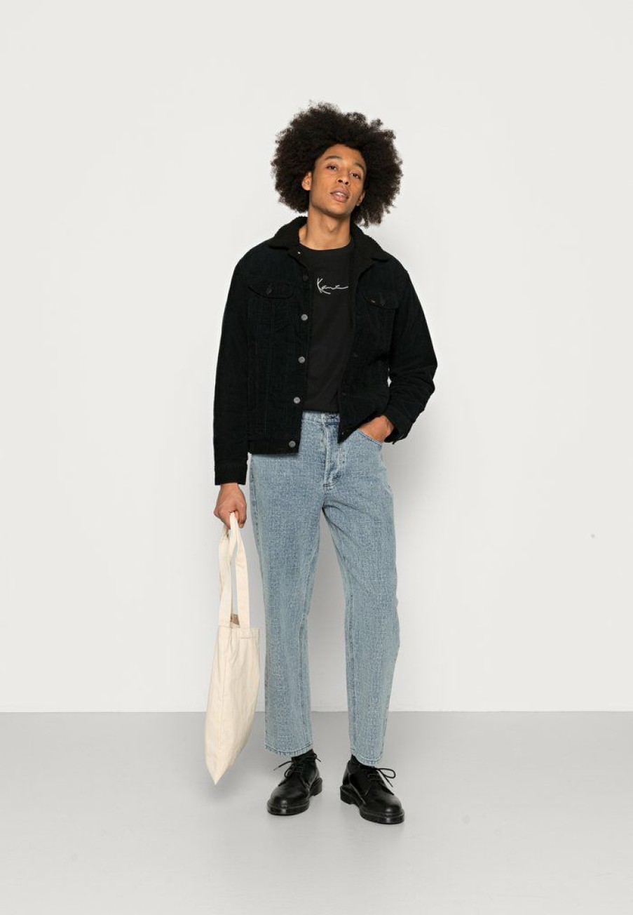 Clothing Vintage Supply | Vintage Supply Textured Relaxed Fit Jeans Light Wash Blue