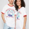 Clothing Vintage Supply | Vintage Supply Ringert With Sourvernir Monte Carlo Graphic Unisex Print T-Shirt White & Red