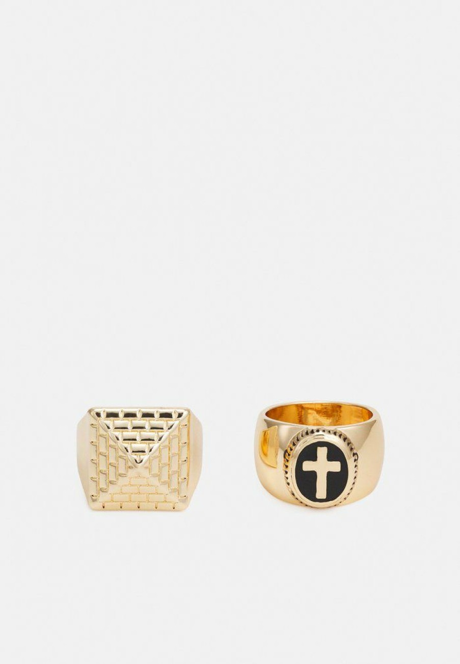 Accessoires Vintage Supply | Vintage Supply 2 Pack Ring Gold-Coloured