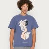 Clothing Vintage Supply | Vintage Supply Art Graphic Print T-Shirt Blue