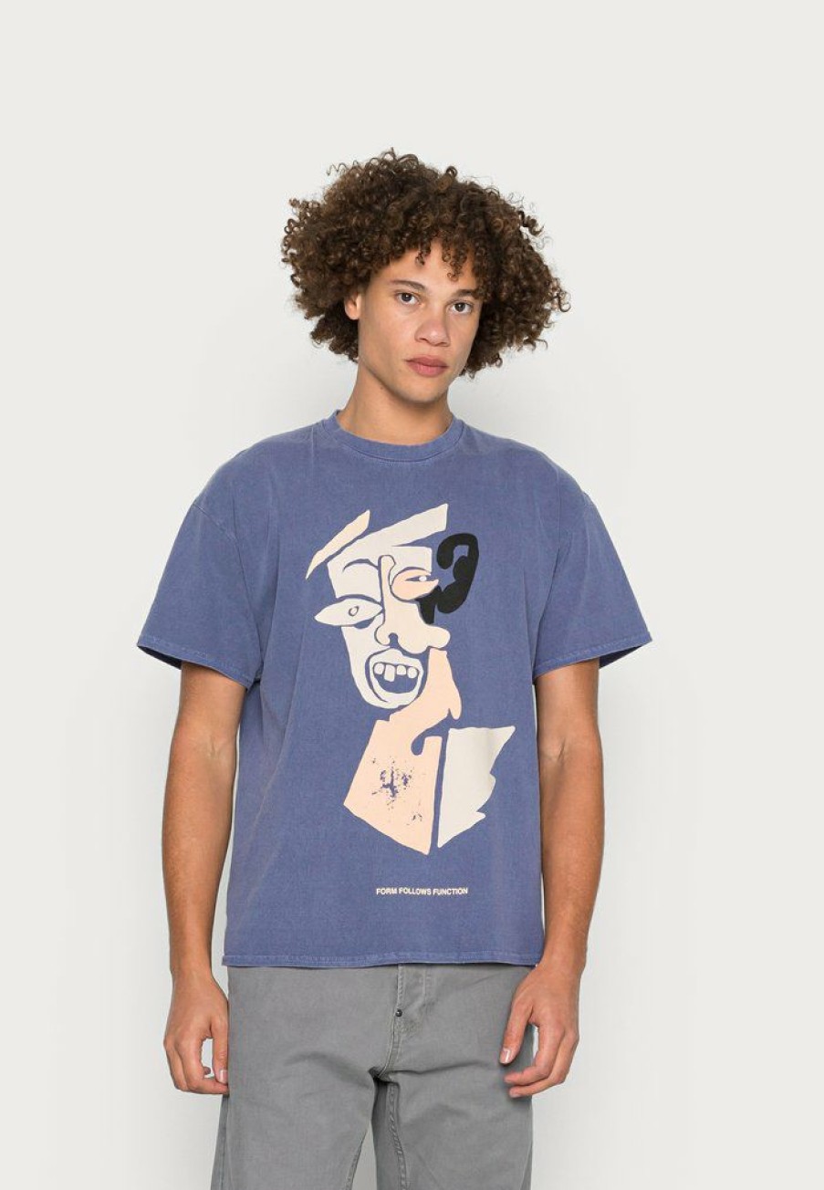 Clothing Vintage Supply | Vintage Supply Art Graphic Print T-Shirt Blue