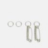 Accessoires Vintage Supply | Vintage Supply Earring Unisex 2 Pack Earrings Silver-Coloured