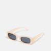 Accessoires Vintage Supply | Vintage Supply Chunky Rectangle Unisex Sunglasses Nude