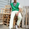 Clothing Vintage Supply | Vintage Supply Overdye Straight Leg Jeans Lime