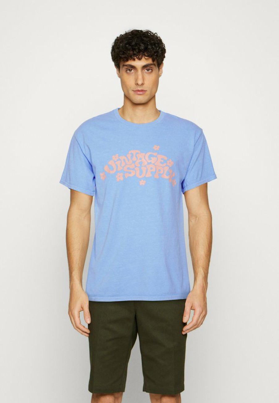 Clothing Vintage Supply | Vintage Supply Originals Tee Unisex Print T-Shirt Blue