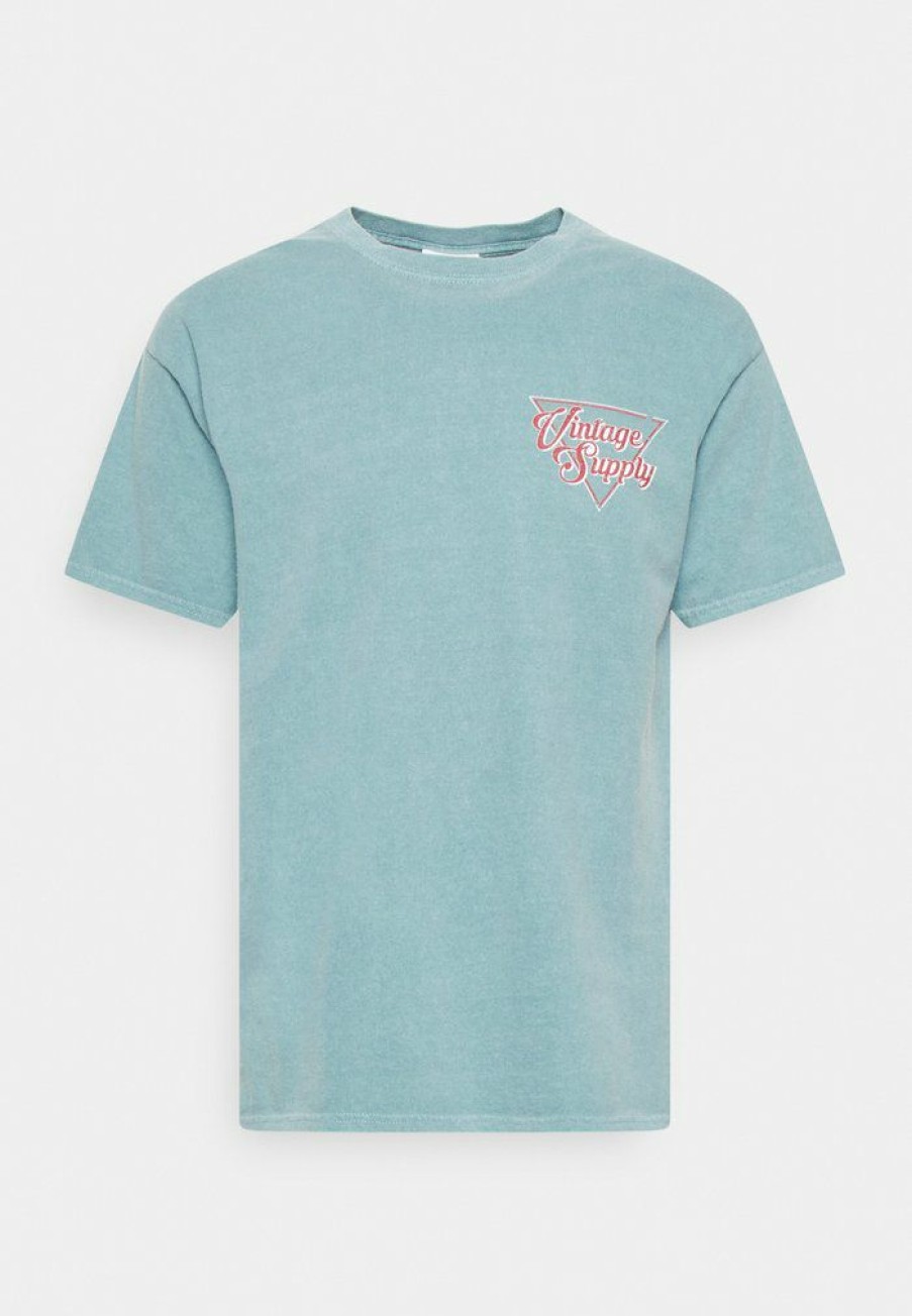 Clothing Vintage Supply | Vintage Supply Overdyed With Vintage Montana Graphic Unisex Print T-Shirt Teal