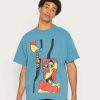 Clothing Vintage Supply | Vintage Supply Face Abstract Tee Print T-Shirt Teal