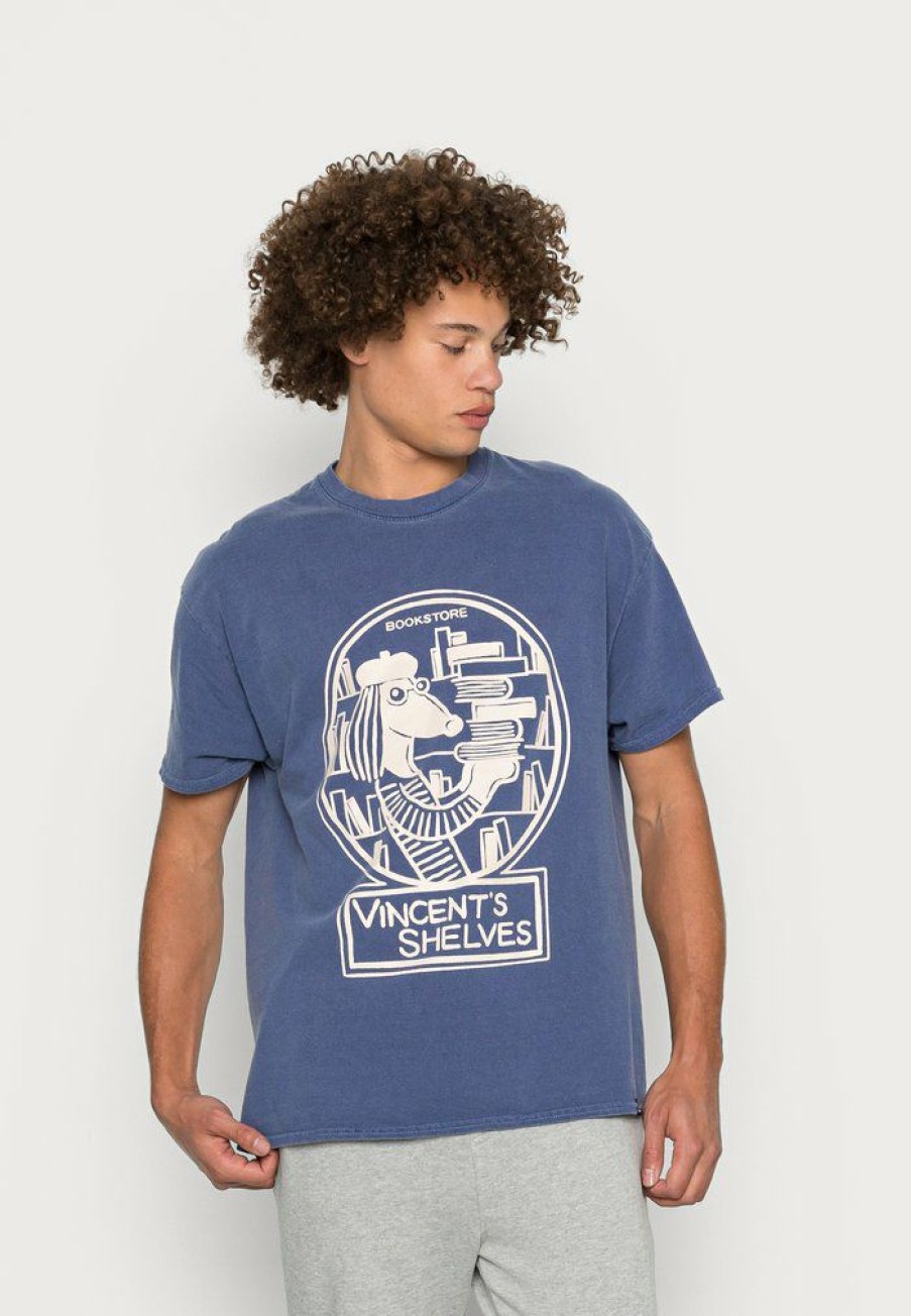 Clothing Vintage Supply | Vintage Supply Vincents Shelves Print T-Shirt Navy