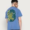 Clothing Vintage Supply | Vintage Supply Checkerboard Front And Back Tee Print T-Shirt Washed Blue