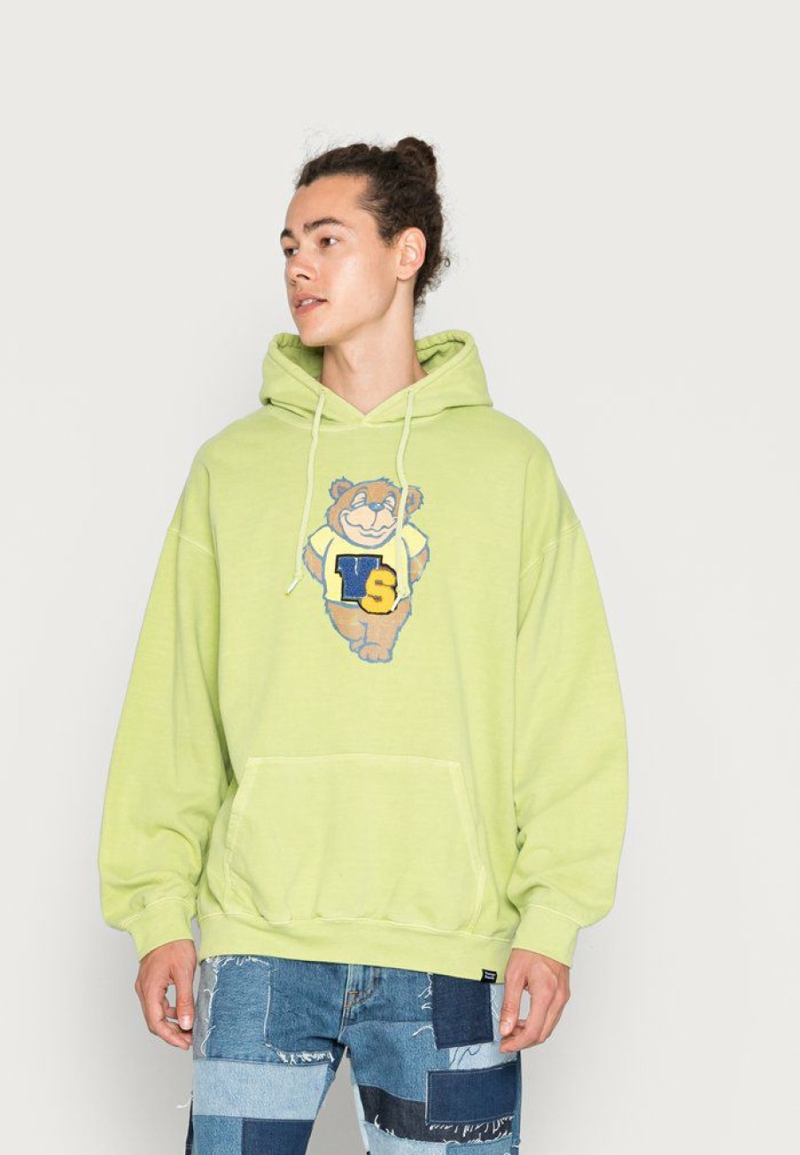 Clothing Vintage Supply | Vintage Supply Mascot Chenille Patch Hoodie Sweatshirt Green